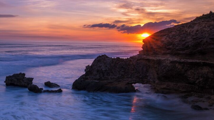 Sunset over St. Pauls Beach.