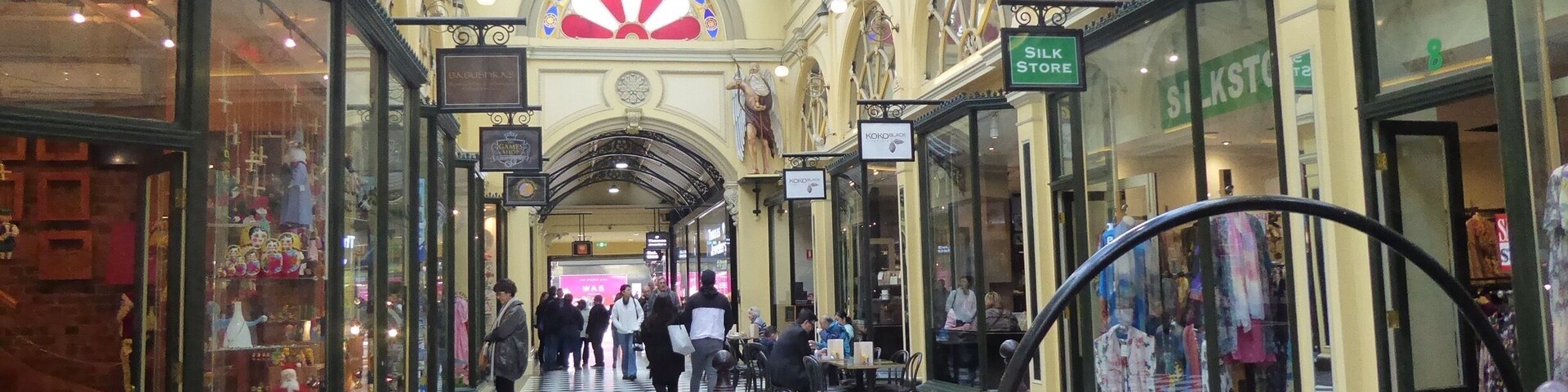 Beautiful shopping arcade.