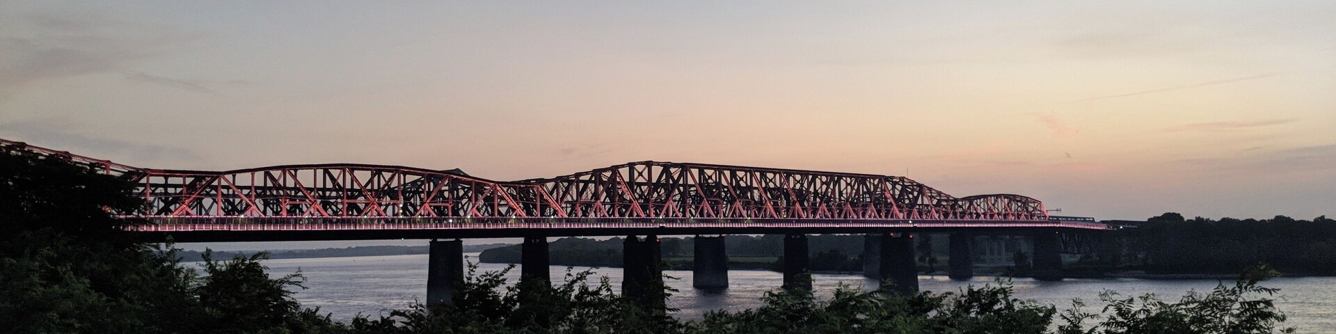 Big River Crossing looking from Matyrs Park in Memphis, TN