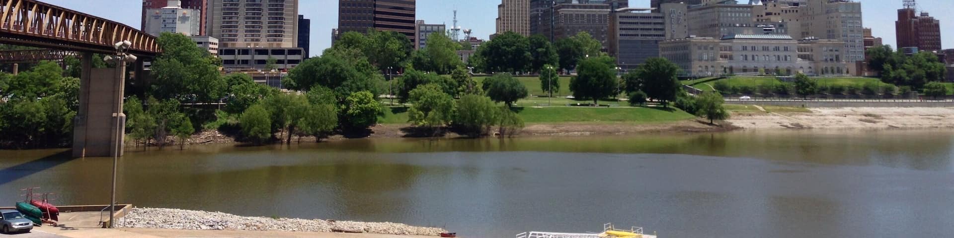 View of Memphis from Mud Island.