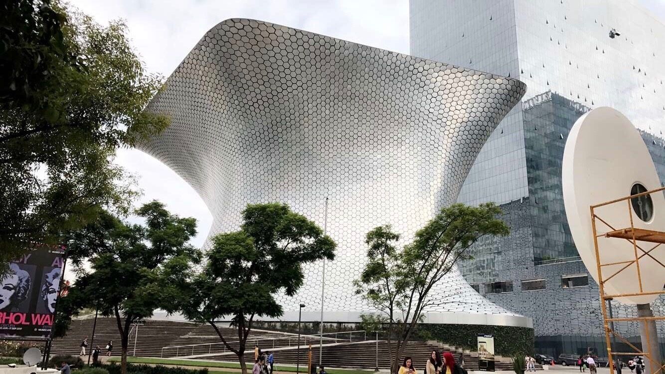 The Museo Soumaya, is a private non-profit cultural museum in Mexico City. With over 66,000 works from 30 centuries of art including sculptures, Museo Soumaya is considered one of the most complete collections of its kind.  The museum was the most visited art museum in Mexico in 2013 and in October 2015, the museum reached five million visitors.
#patterns