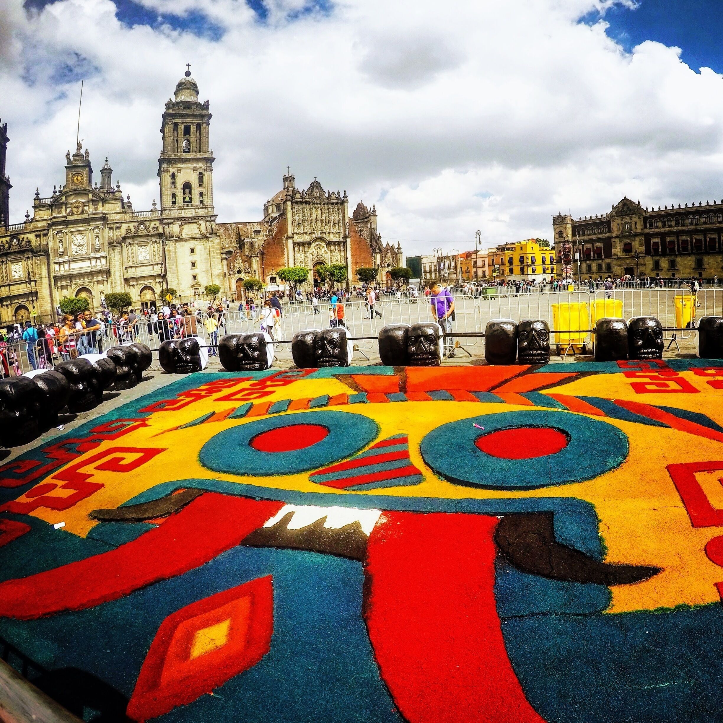 Though the biggest Day of the Dead celebrations are held in Oaxaca county, you'll find decorative masks, ornaments and shrines all over Mexico city. #merch #lifeatexpedia