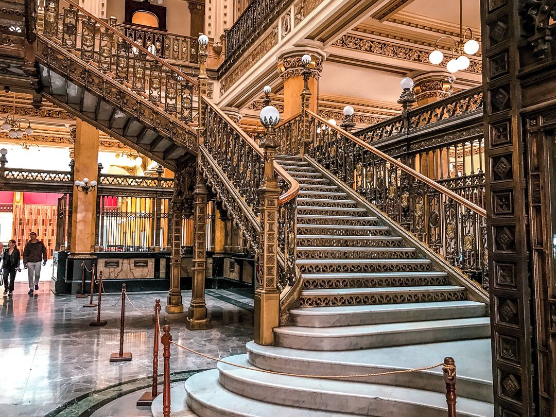 I'm sure visiting a post office isn't exactly at the top of your list, but the Palacio de Correos in Mexico City is worth a stop.
Built in the early 1900s the building has been modified over the year and incorporates many different architectural styles including Art Nouveau, Moorish, Neo Classical, Gothic, Art Deco, and more.