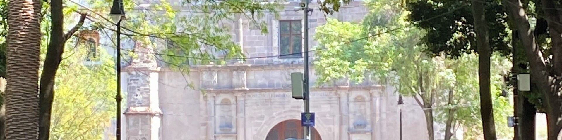 In Coyoacán, a southern neighborhood in Mexico City, this is the fountain in front of the San Juan Bautiste church. Coyoacán means land of the coyotes! #History