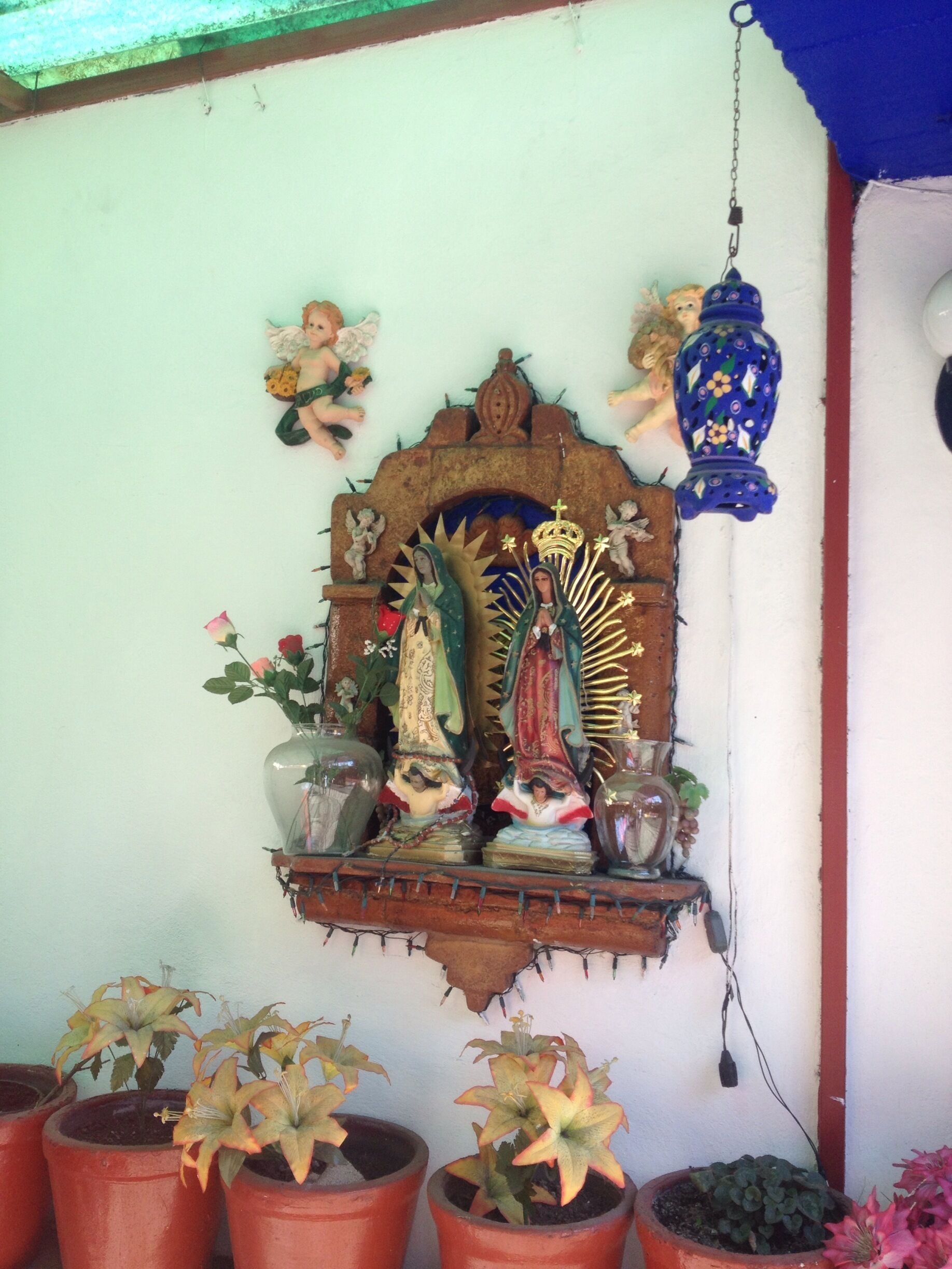 I created the Holy list to show the diversity of altars, thought it could be interesting. Mexico is a mainly Catholic country, and the majority is devoted to the Virgin of Guadalupe. 

Hope you enjoy it :)

I found this altar inside a garage


#outdoors #religion #devotion #tradition #travel #troveon #mexico #virgin #altar

