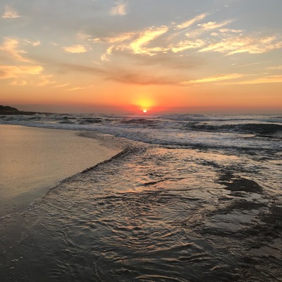 Sunrise over the Indian Ocean on the South African coast #Golden