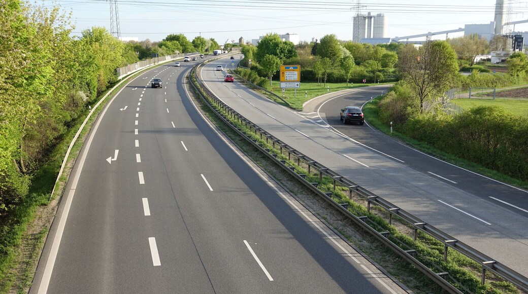 German federal highway B 38a, Casterfeld, Mannheim