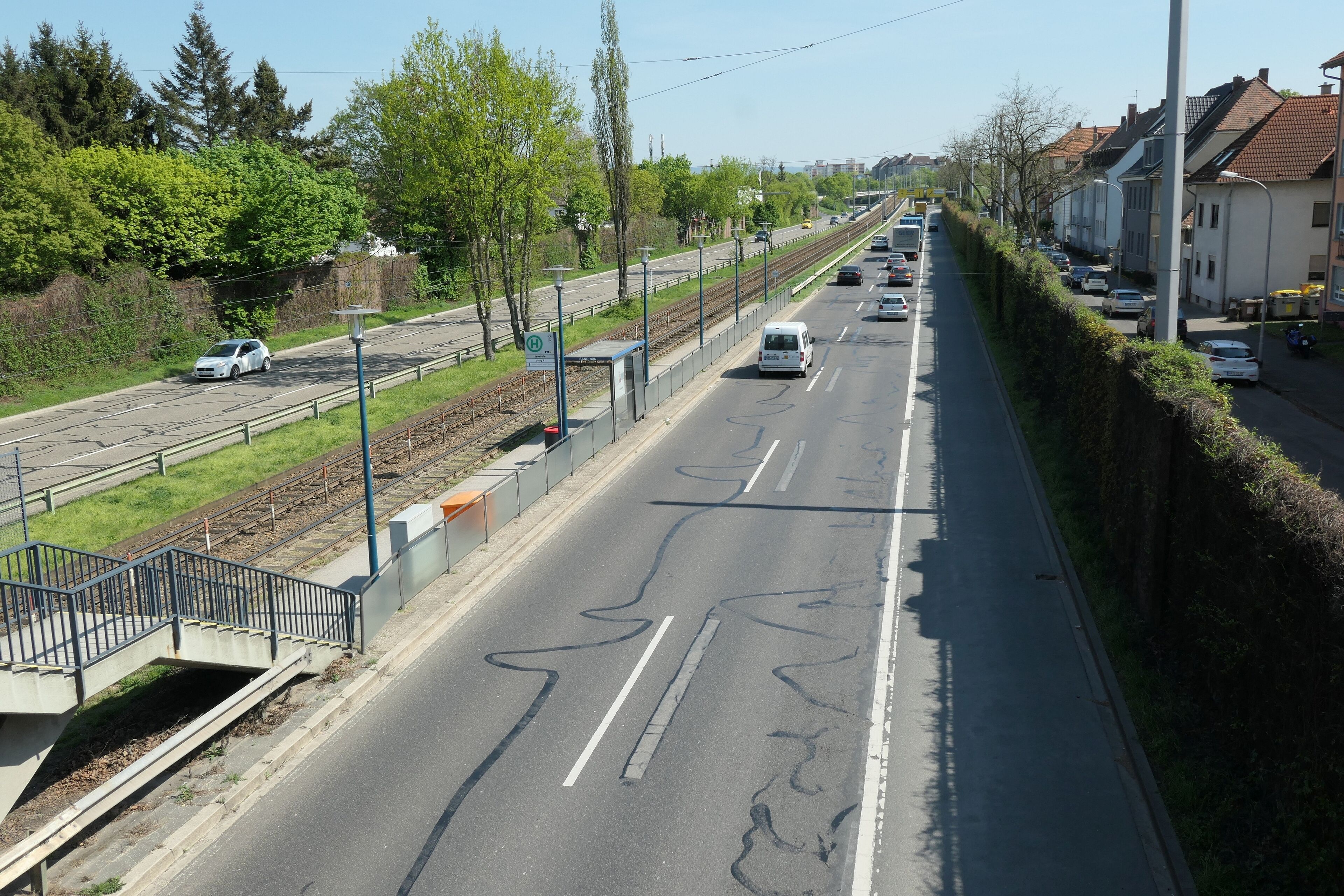 German federal highway B 36, Casterfeldstr, Mannheim