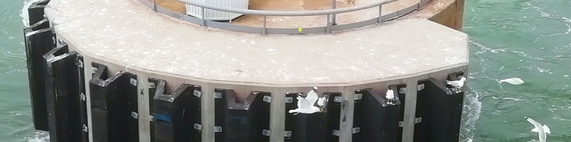 Funny stucture in port of Marienhamn. Mariehamn is the capital of Åland. Åland is part of Finland, they have self-government autonomy.