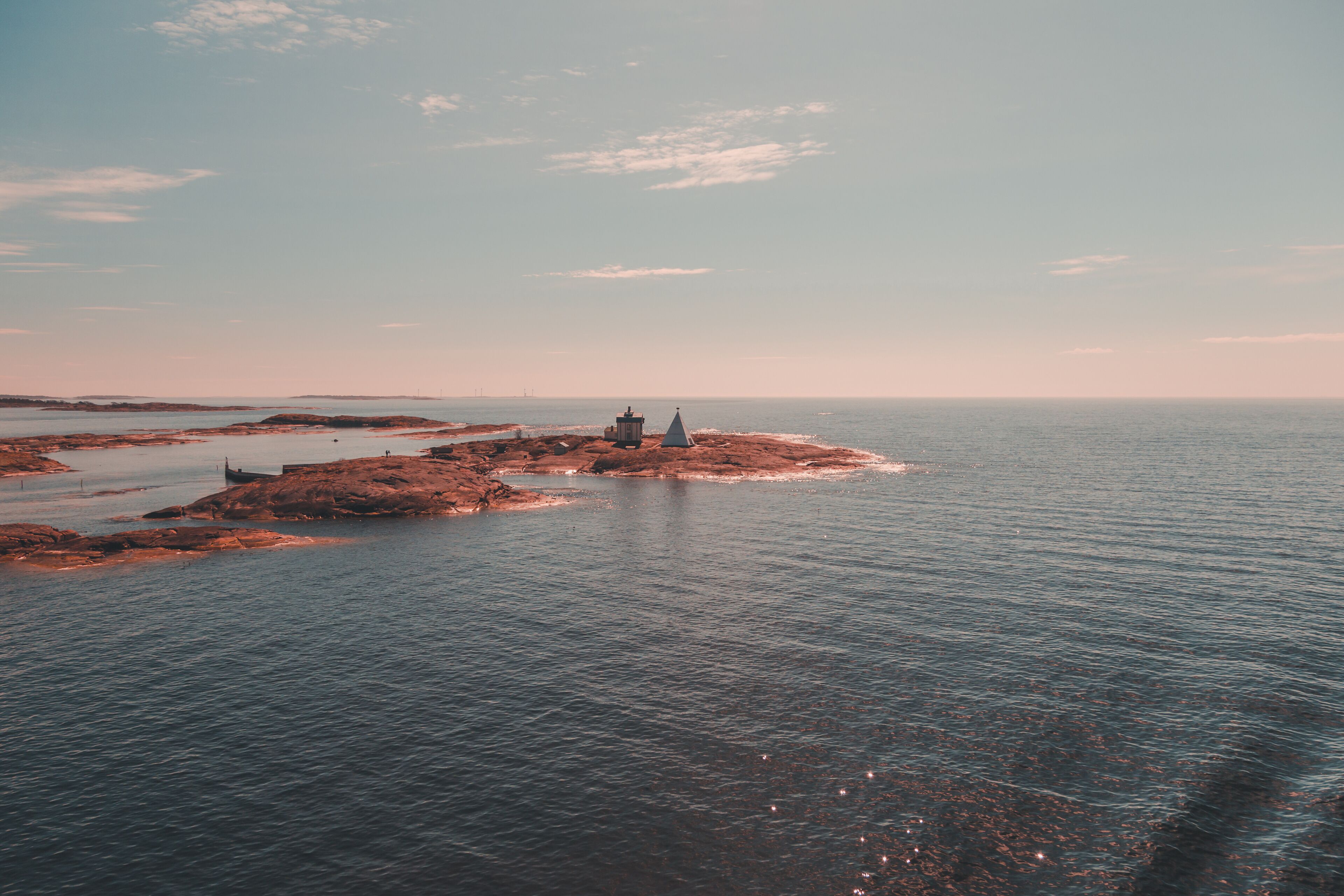 Finland Aland, outside Mariehamn is the old pilot station Kobba Klintar. Now days there is a museum on the island