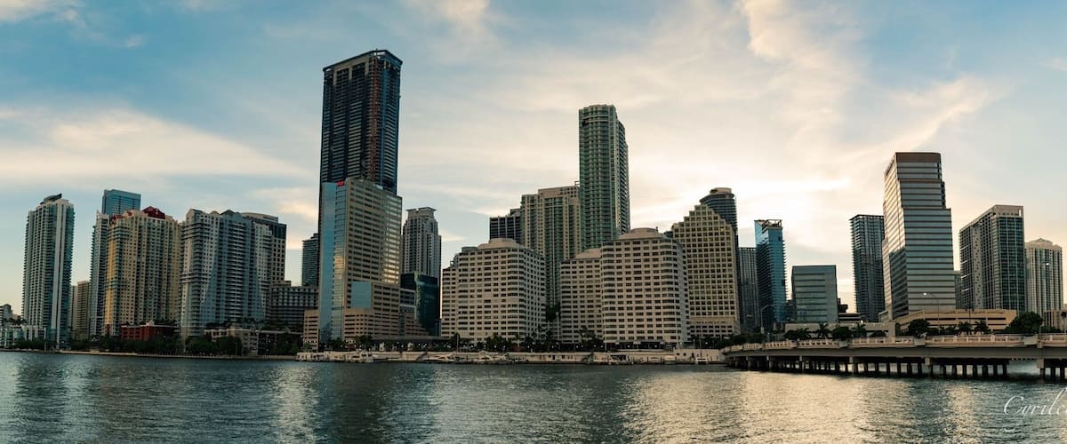 Brickell view from BRICKELL key