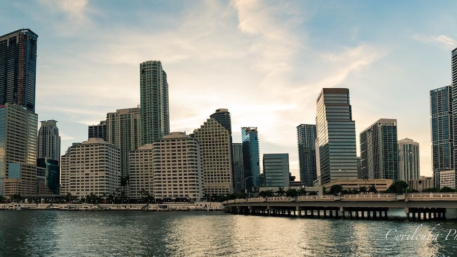 Brickell view from BRICKELL key