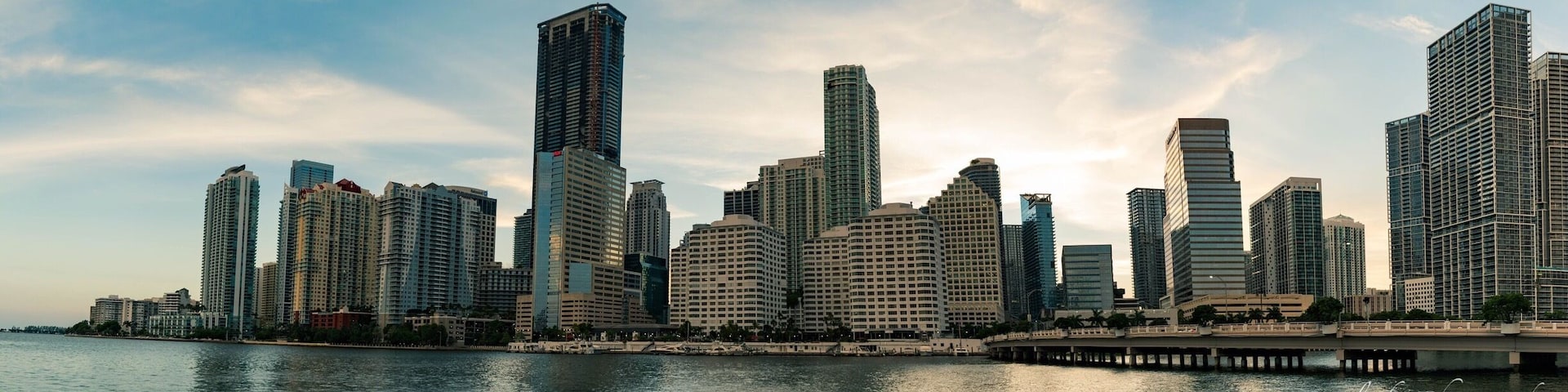 Brickell view from BRICKELL key
