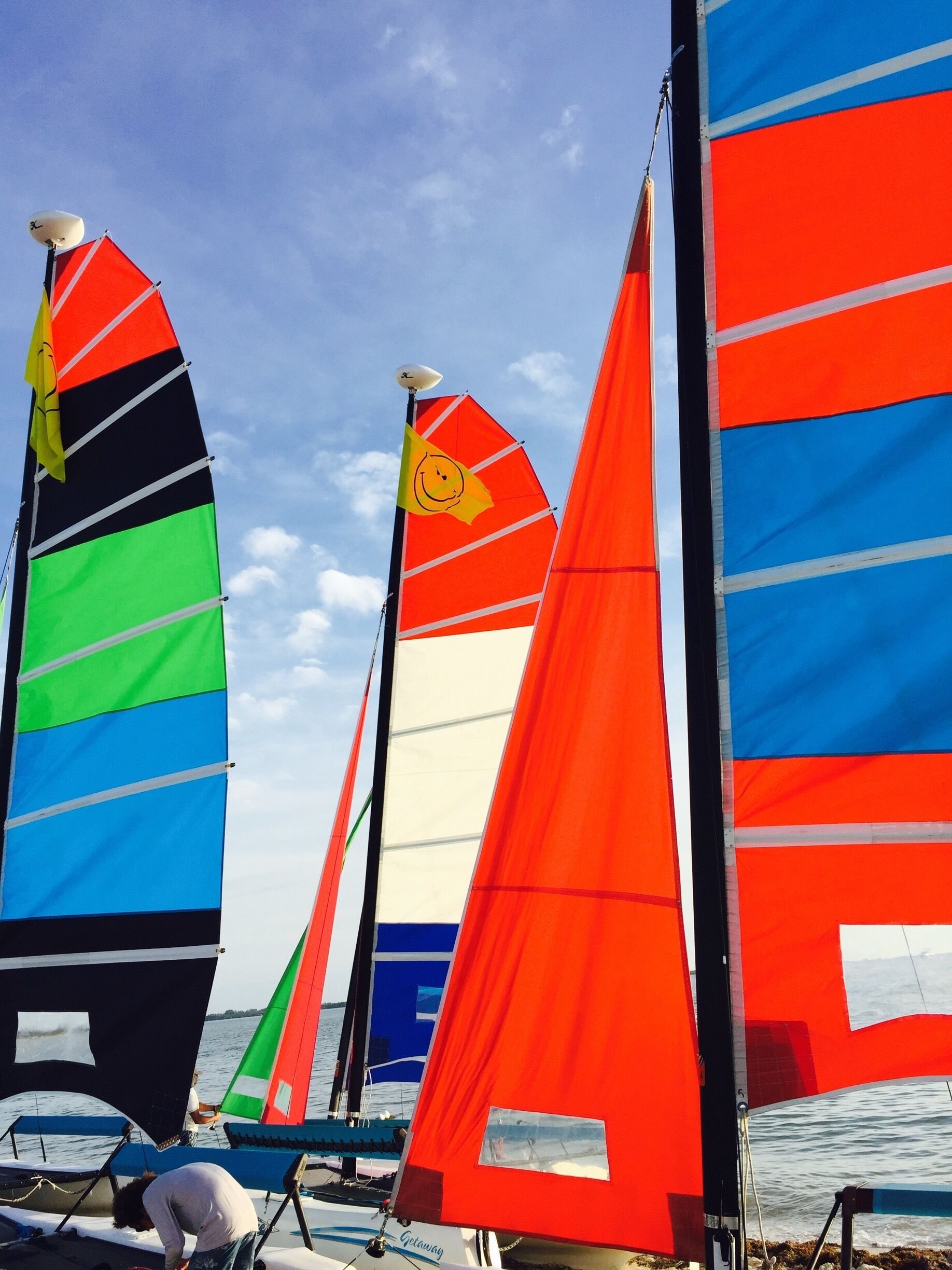 Good spot to rent Hobie 18s for a sail around Biscayne Bay. $80/hr.  