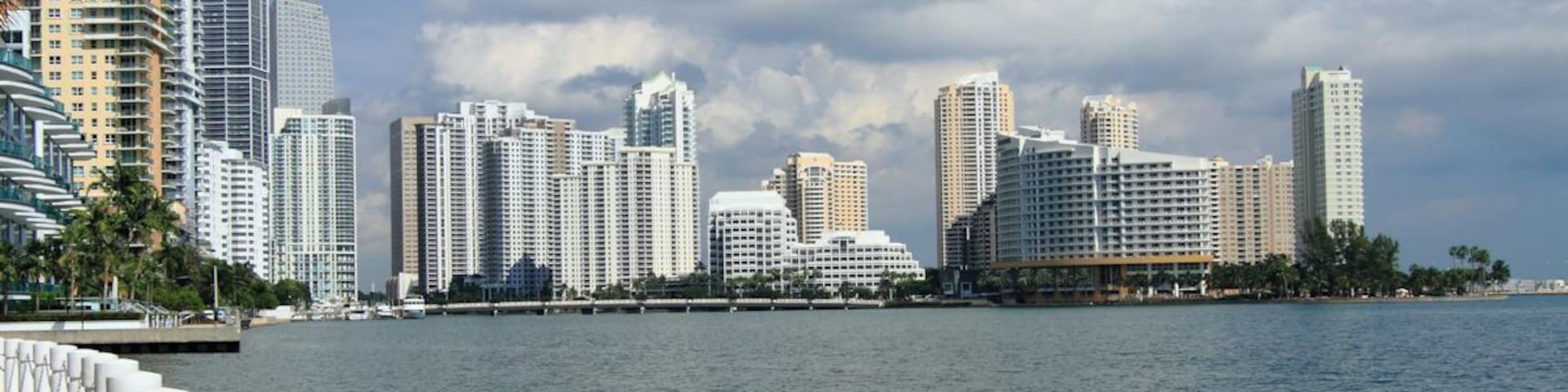 Brickell Key is an island of upscale condominiums. just east of downtown Miami. This photo was taken from Brickell Bay Drive.
#Miami #Florida #SouthFlorida