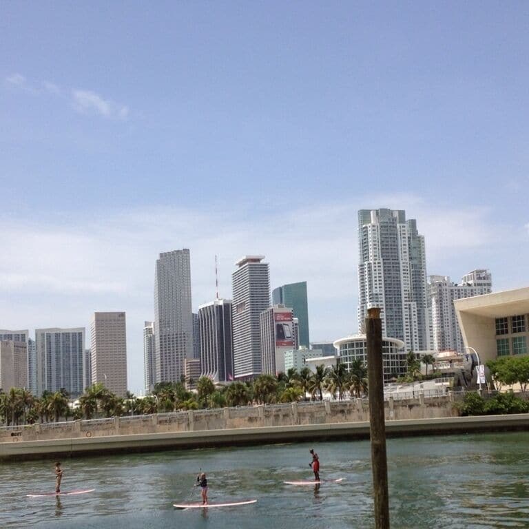 View to downtime Miami from north of American Airlines Arena.