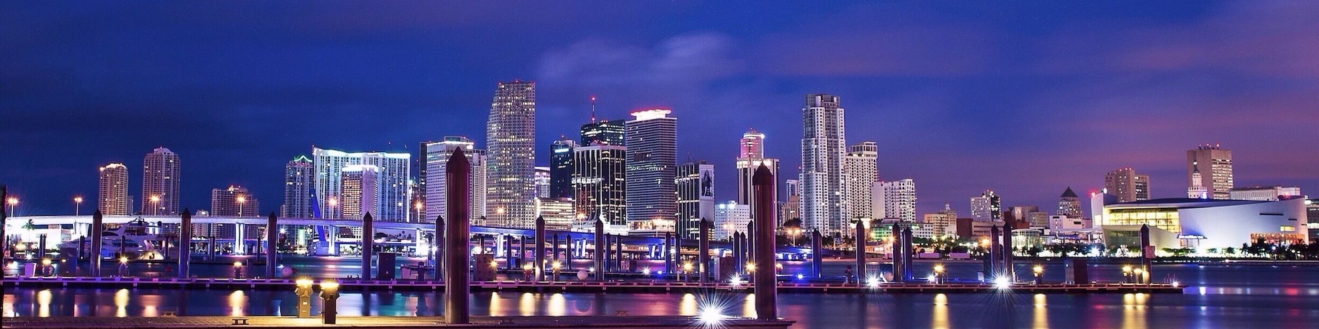 View of Miami from underneath the Jungle Island bridge #miami #florida