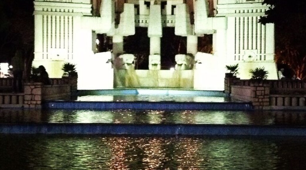 Park of the Americas #fountain #water #dragons #Mayan