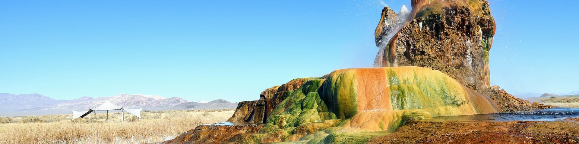 #GreatOutdoors
Fly Geyser was created accidentally after a geothermal power company drilled a test well at the site.