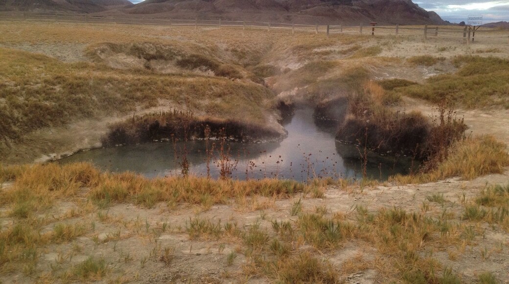 Hot springs out in Black Rock Desert, Nevada.