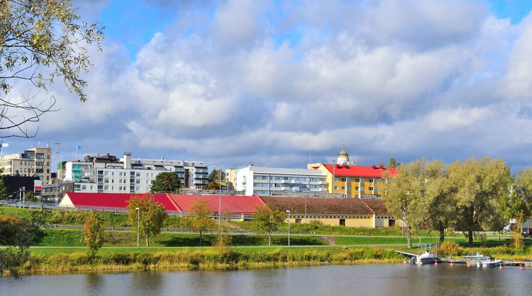 Finland. Mikkeli in a sunny autumn day