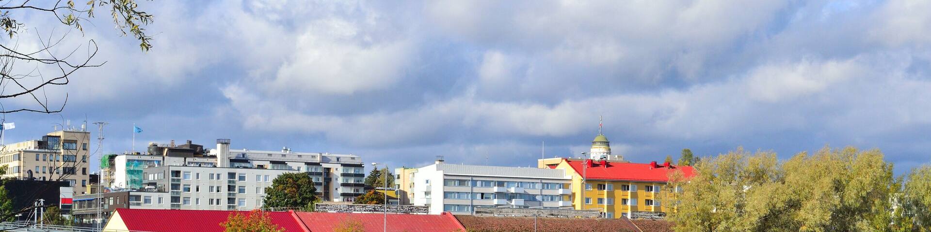 Finland. Mikkeli in a sunny autumn day