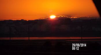 Sun rise after major storm