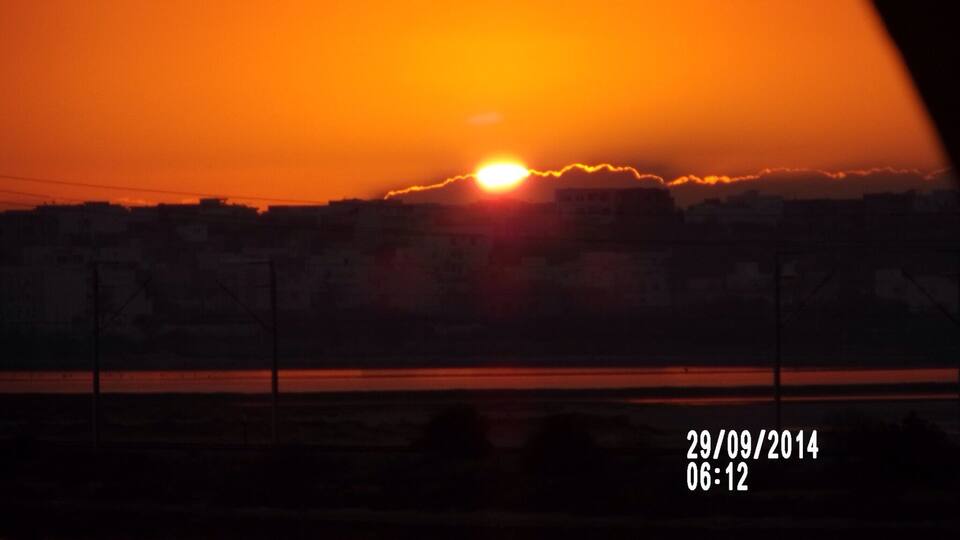 Sun rise after major storm