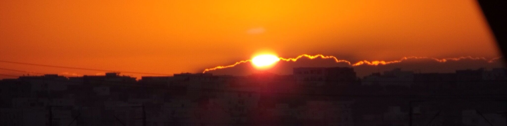 Sun rise after major storm