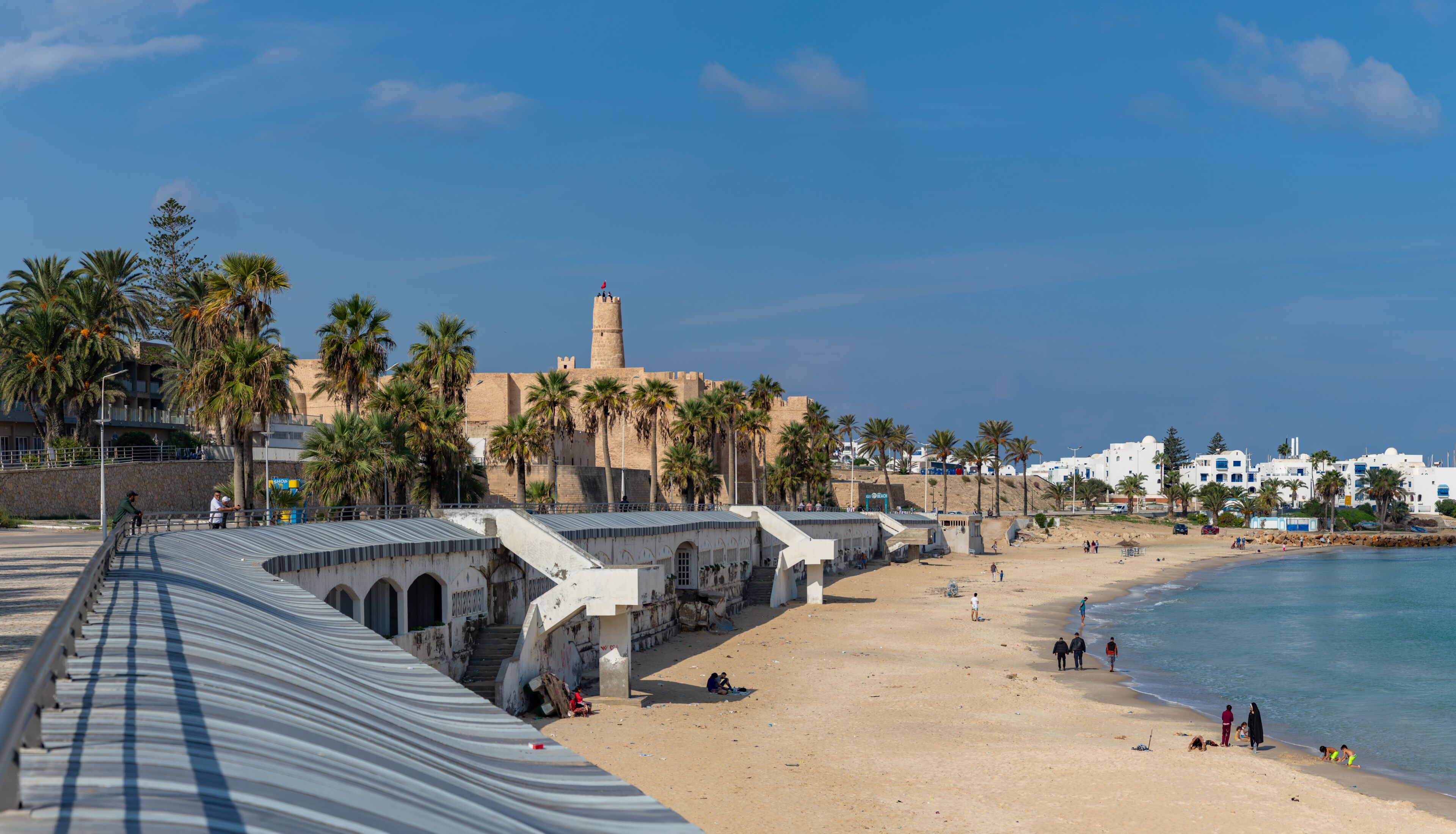 Ribat of Monastir and Qaraiya Beach