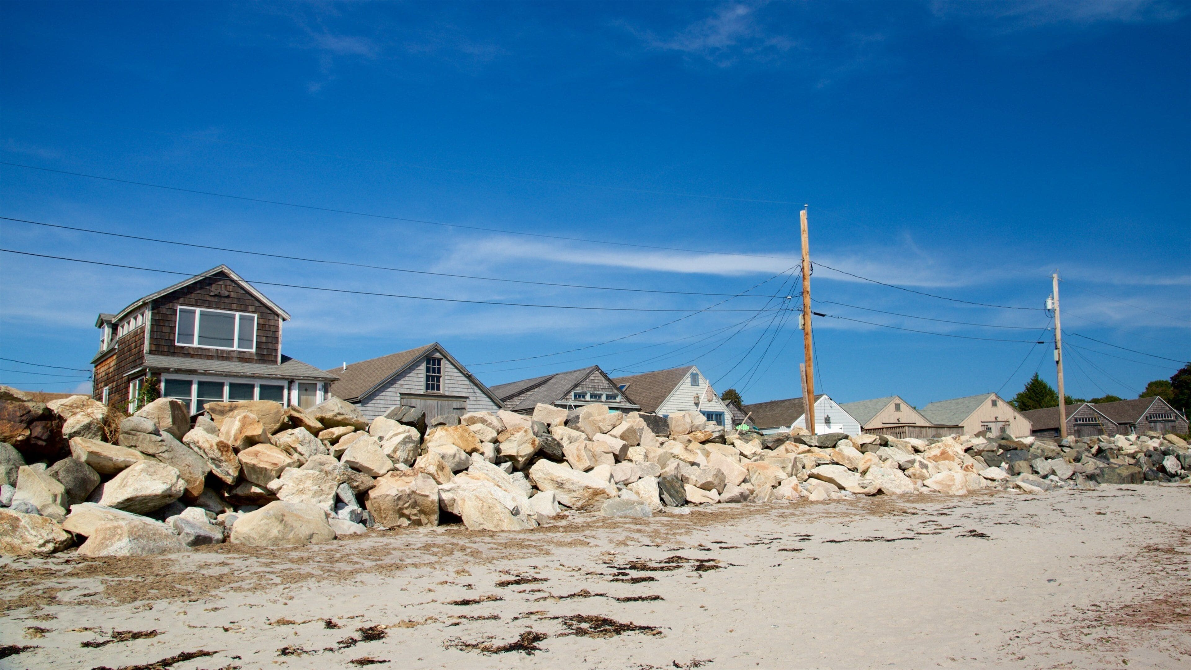 New Hampshire mostrando una playa y una casa