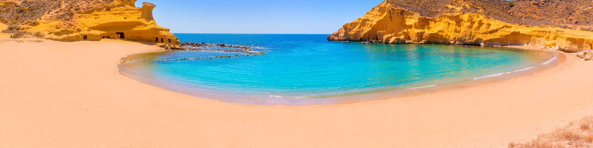 Cocedores beach in Murcia near Aguilas Spain
