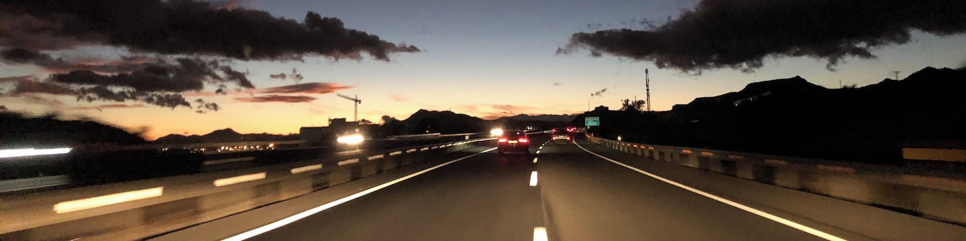 Driving home from Murcia Covera Airport...