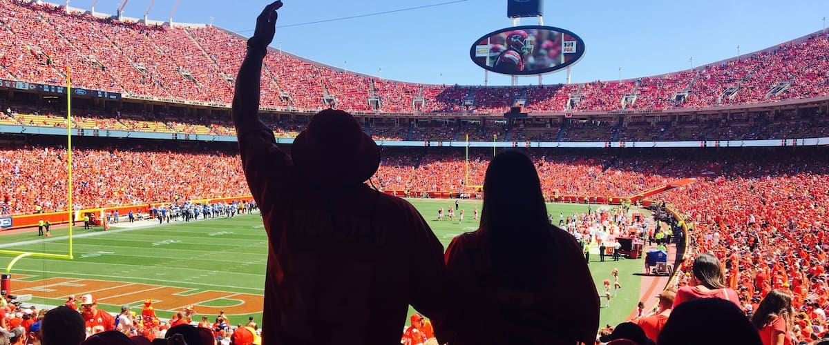 Immersed in 143 decibels of cheers for the Chiefs!! #lifeatexpedia