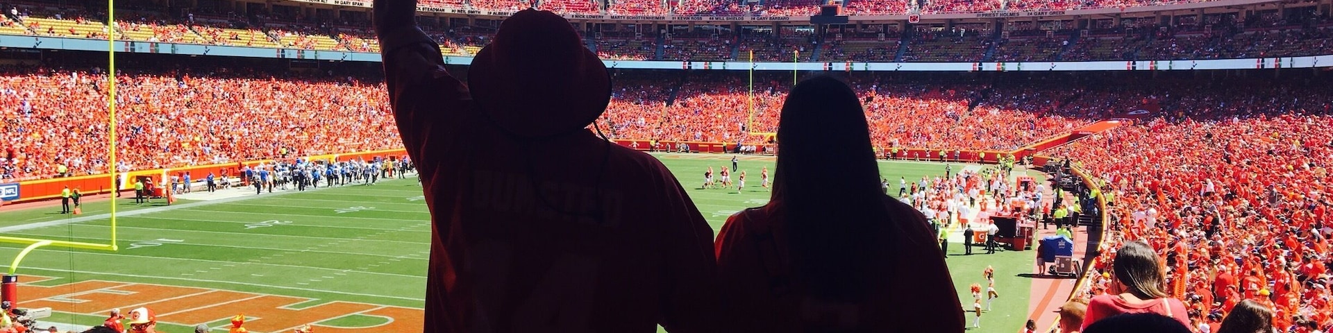 Immersed in 143 decibels of cheers for the Chiefs!! #lifeatexpedia