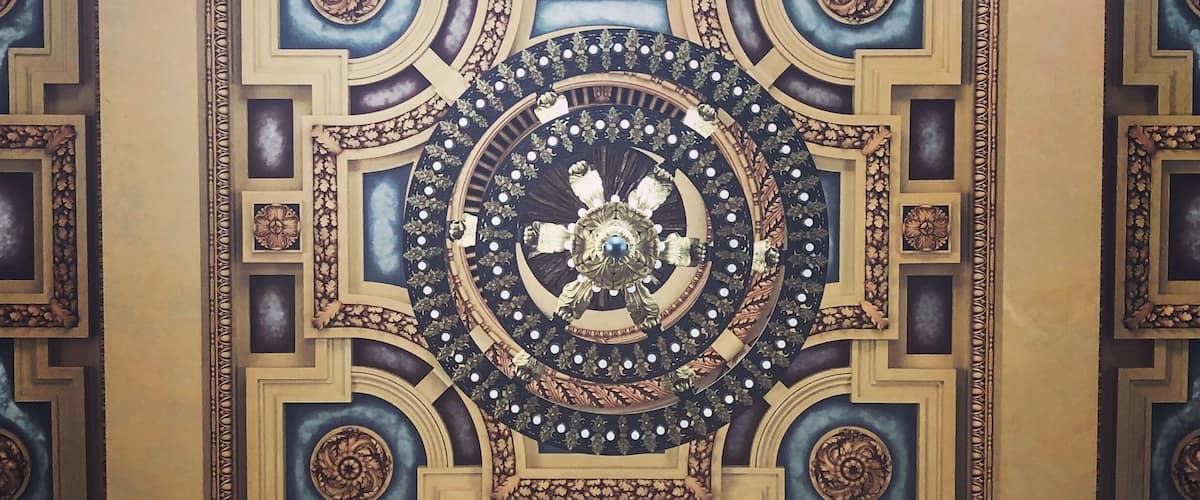 Ceiling at Kansas City’s Union Station...amazing!
