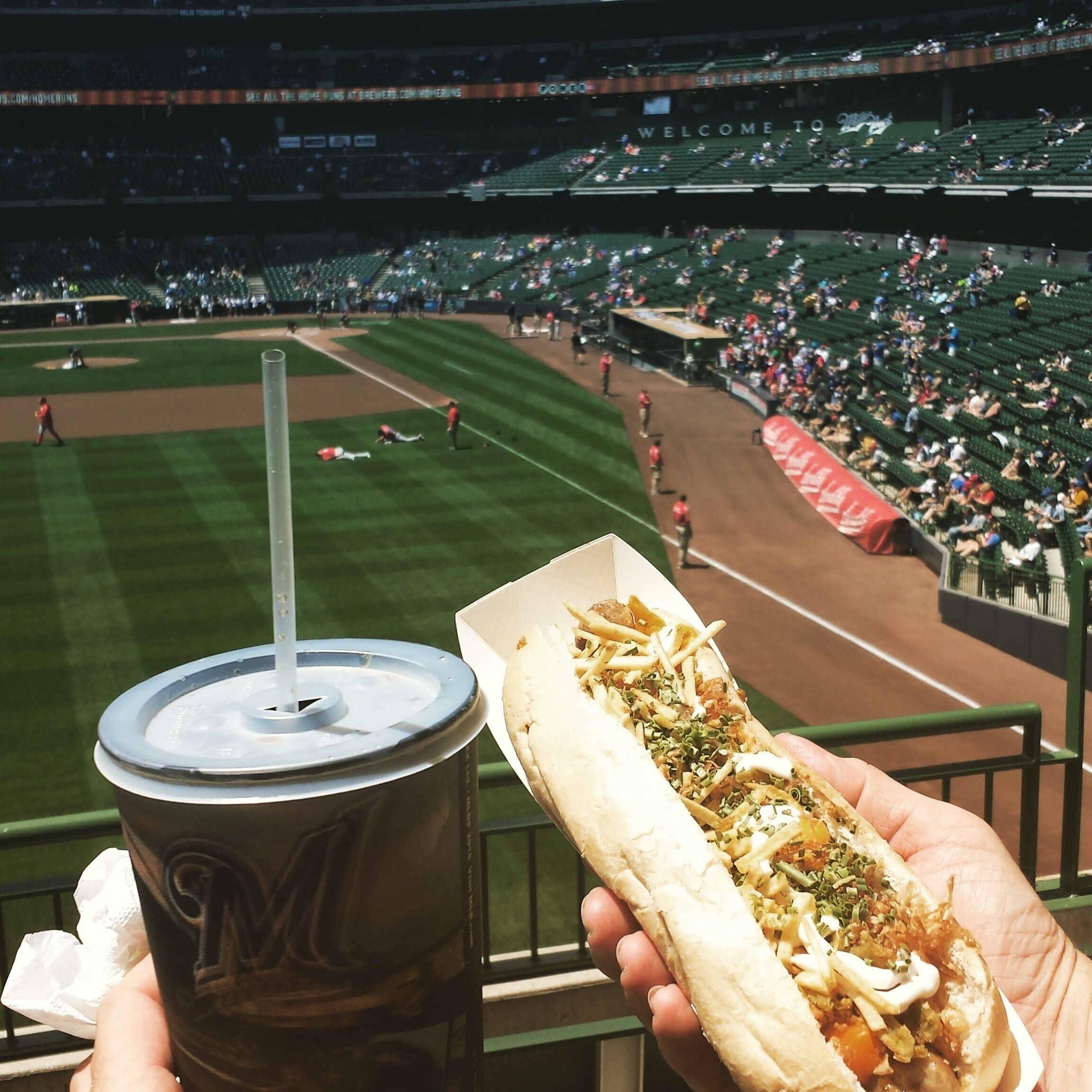 Day 1 of a 3 day MLB swing. Washington Nationals versus the hometown Milwaukee Brewers. 