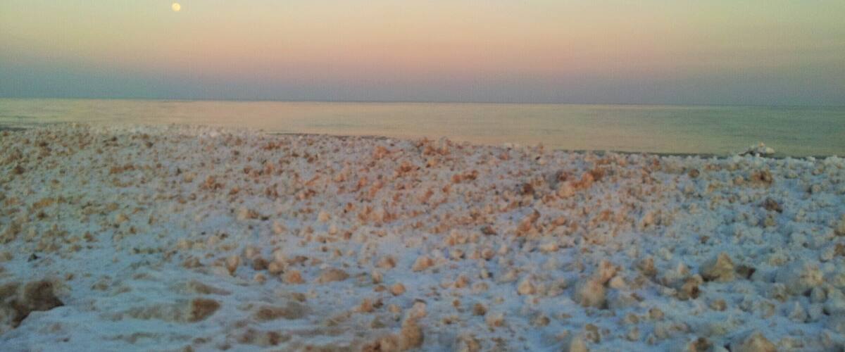 Lake Michigan in February #snow