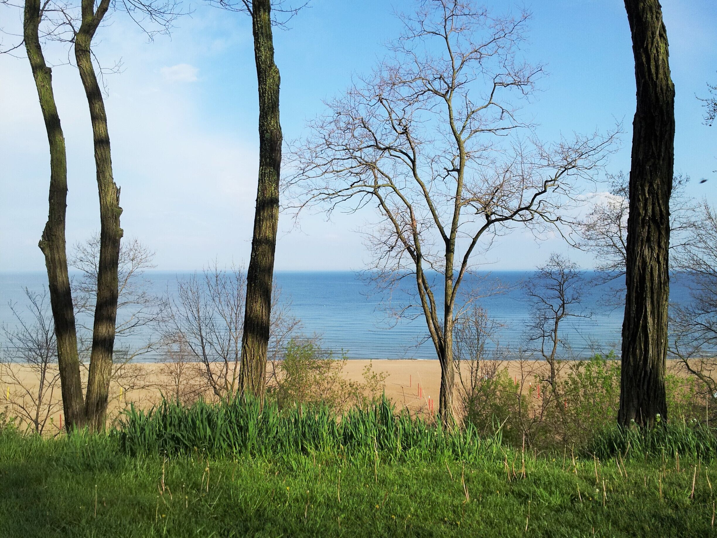 Lake Michigan in the Spring. 