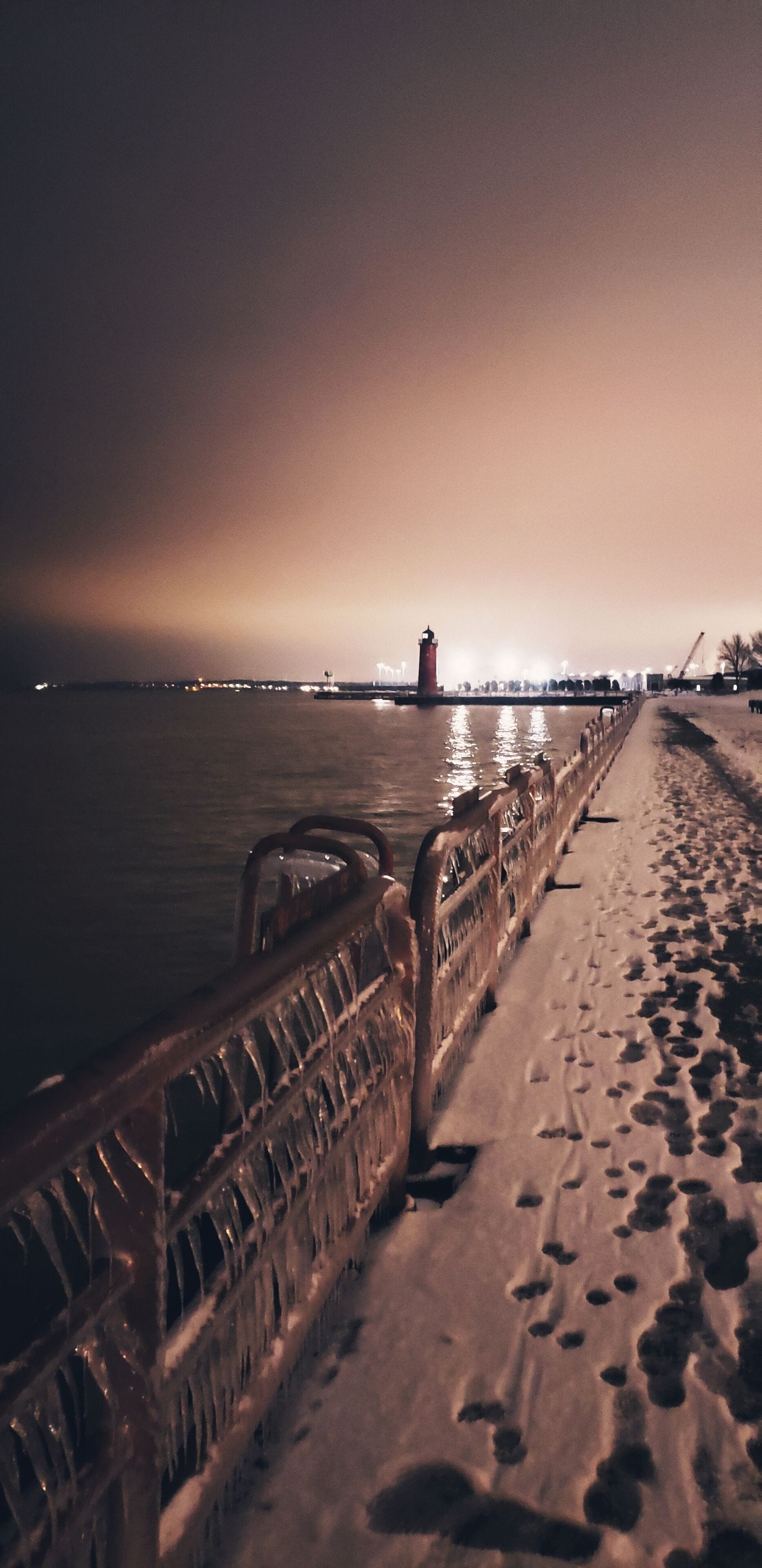 A Januaray day after a wicked storm brought 15 foot waves to Milwaukee