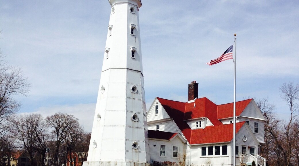 North point light house located in Lake Park , Milwaukee is a historical , maritime "treasure "