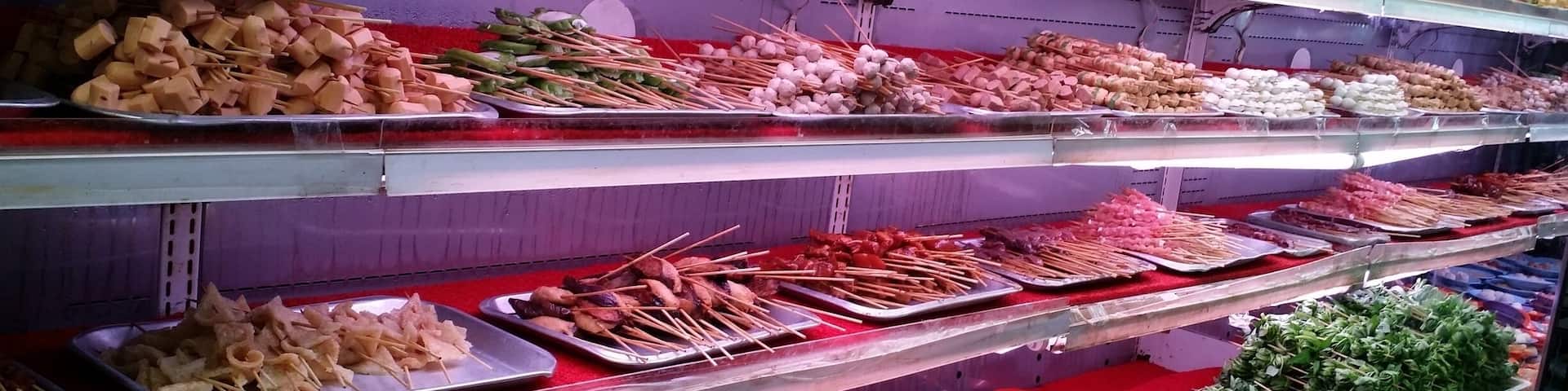 Revelation while satay-ing: nothing does not go well with satay sauce.