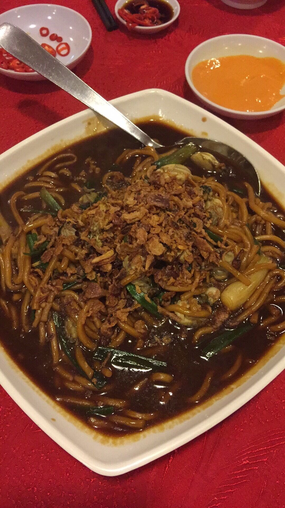 Braised Oyster Noodles.