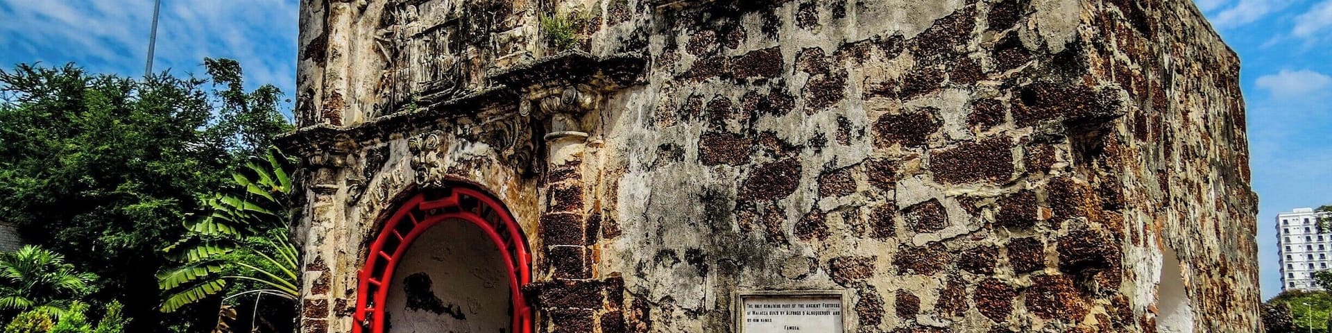 A Famosa in Malaca. It´s the only remaining part of the ancient fortress of Malaca built by Alfonso D´ Alboquerque.