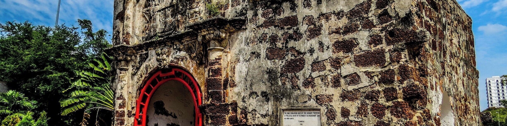 A Famosa in Malaca. It´s the only remaining part of the ancient fortress of Malaca built by Alfonso D´ Alboquerque.