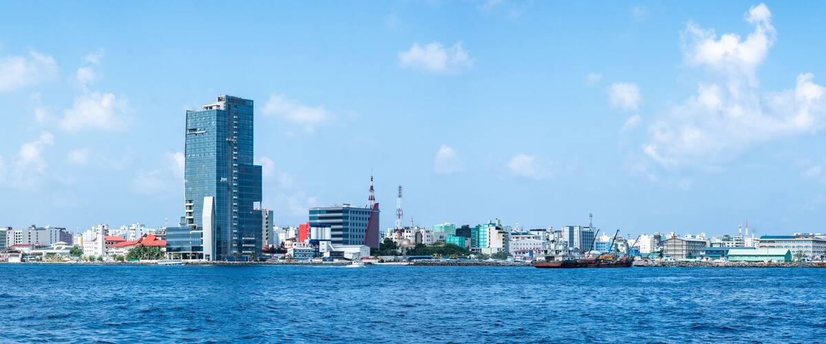 The city of Malé, Capital of the Maldives, North Malé atoll, Maldives