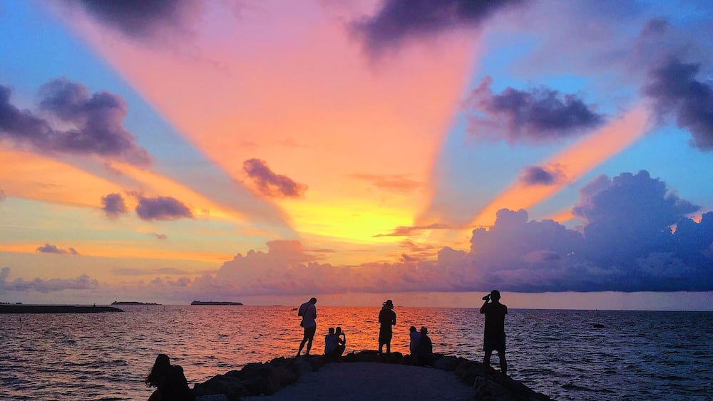 I've seen a number of beautiful sunsets, but this one in Maldives is really stunning.