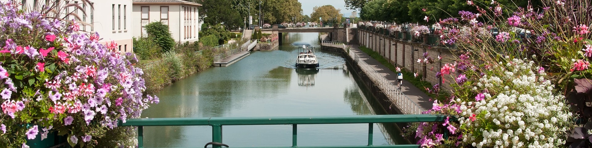 panorama of Mulhouse in Alsace with picturesque channel and flowers, Shutterstock ID 471099812, SF SSA Case with Manager Approval: Case 07151371, Job: Prepay credit, Client/Licensee: , Other: