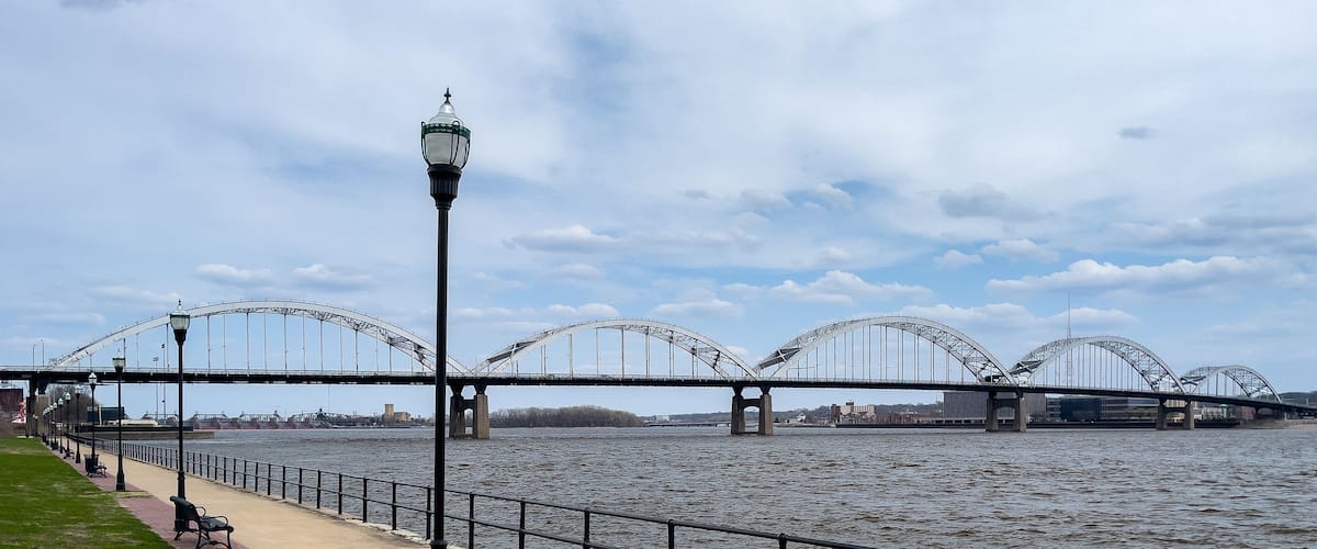 Centennial Bridge in Davenport