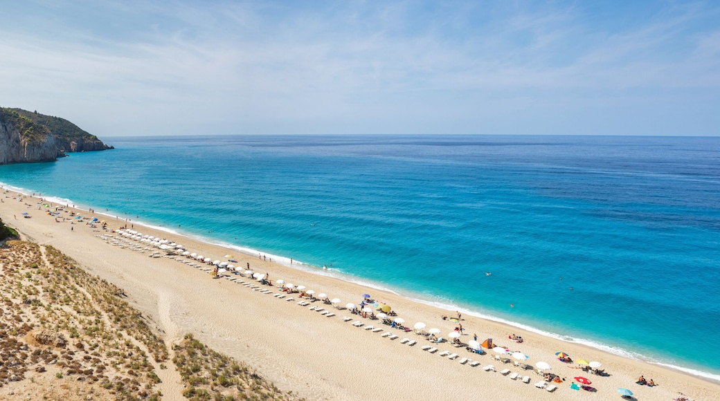 Milos beach on Lefkada island, Greece